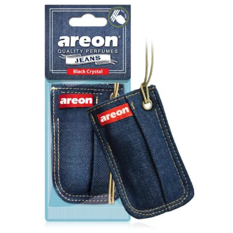 Areon Jeans Bag Black Crystal Oto Araç Kokusu Areon Jeans Bag Black Crystal Oto Araç Kokusu