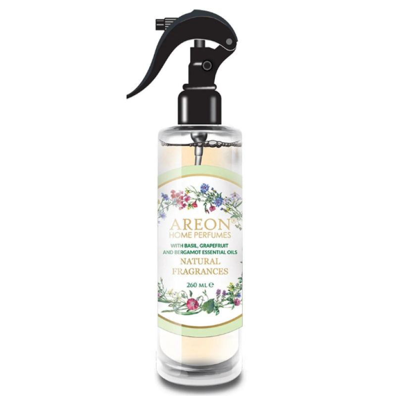 Areon Natural Fragrances 260ml Basil Grapefruit Oda Spreyi Areon Natural Fragrances 260ml Basil Grapefruit Oda Spreyi