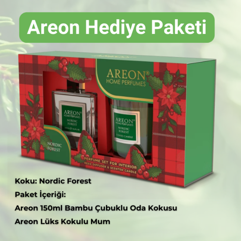Areon Nordic Forest Oda Kokusu Hediye Paketi Areon Nordic Forest Oda Kokusu Hediye Paketi