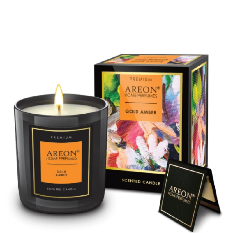 Areon Candles Premium Gold Amber Lüks Kokulu Mum Areon Candles Premium Gold Amber Lüks Kokulu Mum
