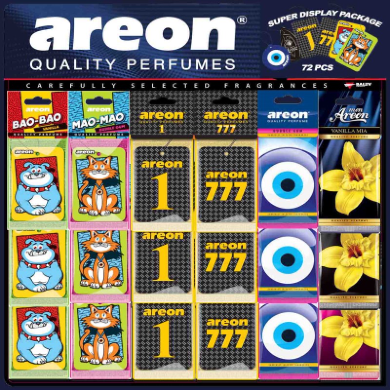 Areon Display Mao Bao 72 li Set Areon Display Mao Bao 72 li Set