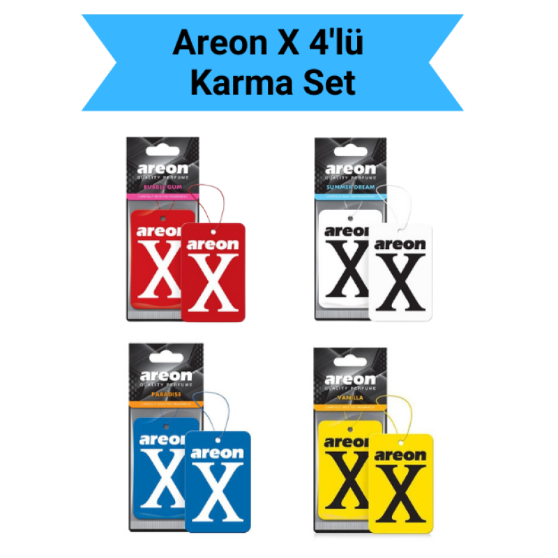 Areon X 4'lü Süper Karma Set Areon X 4'lü Süper Karma Set