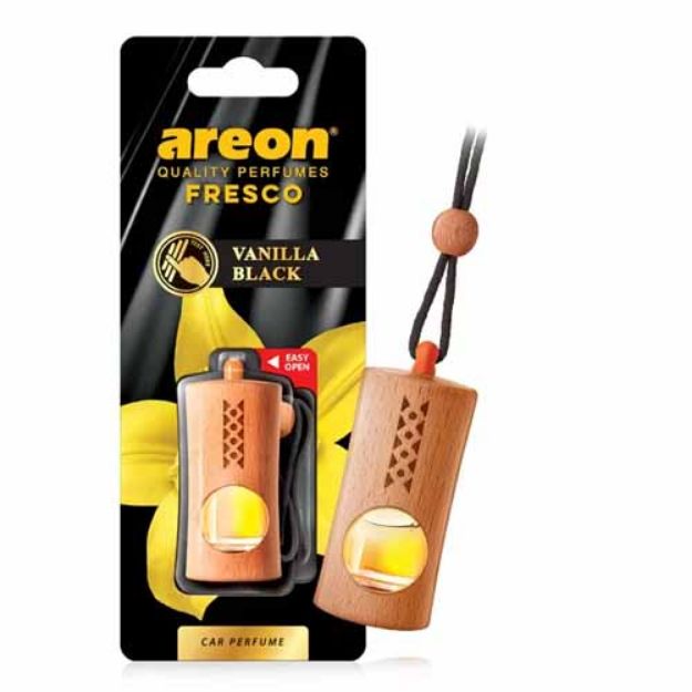 AREON FRESCO ON-OFF REGULAR VANILLA BLACK OTO ARAÇ KOKUSU resmi