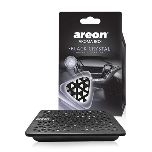 AREON AROMA BOX BLACK CRYSTAL BARDAKLIK OTO ARAÇ KOKUSU resmi