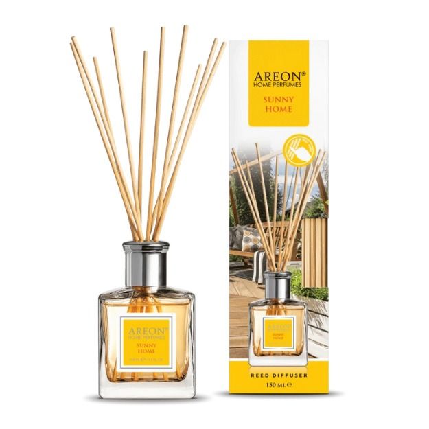 AREON CLASSIC SUNNY HOME 150 ML BAMBU ÇUBUKLU ODA KOKUSU resmi