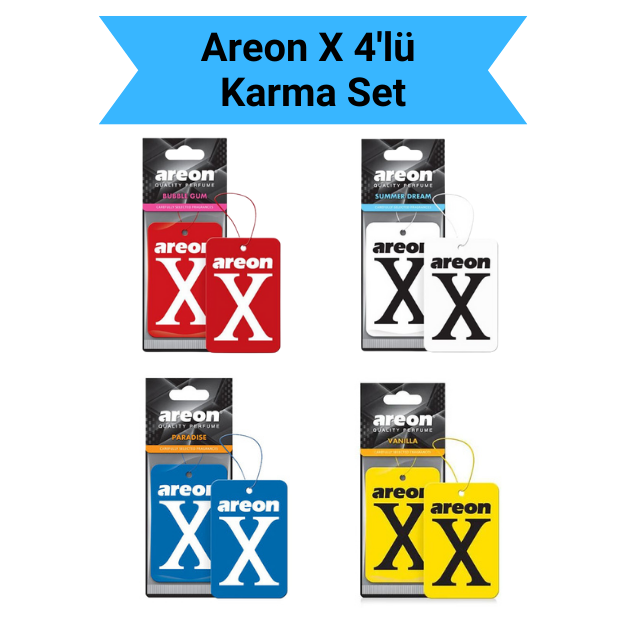 AREON X 4'LÜ SÜPER KARMA SET resmi