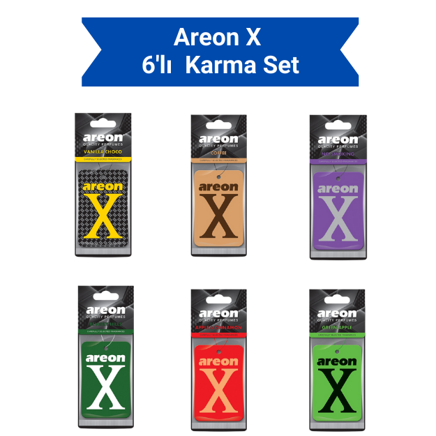 AREON X 6'LI SÜPER KARMA SET resmi