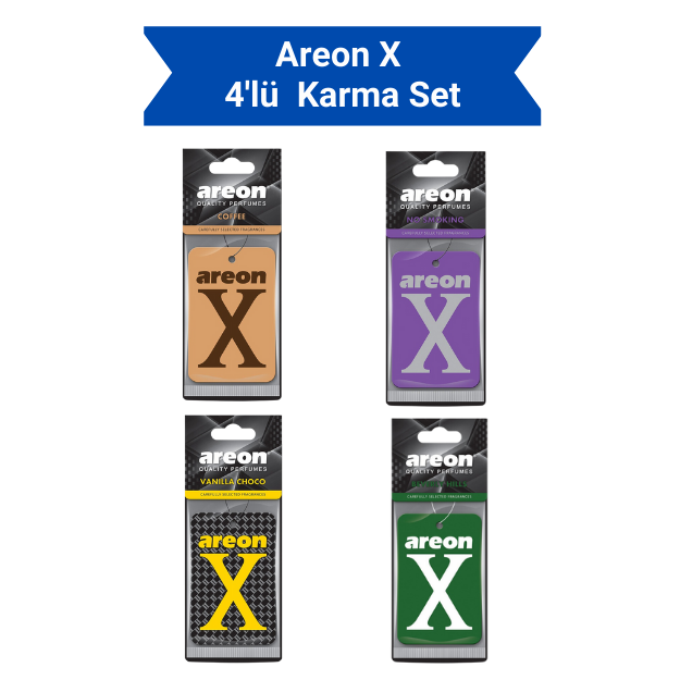 AREON X 4'LÜ SÜPER KARMA SET resmi