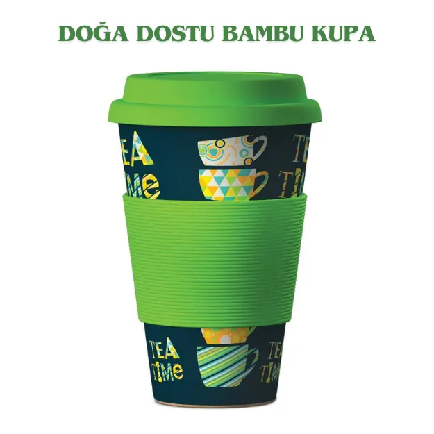 BALEV DOĞA DOSTU TIME FOR TEA BAMBU KUPA 400 ML resmi